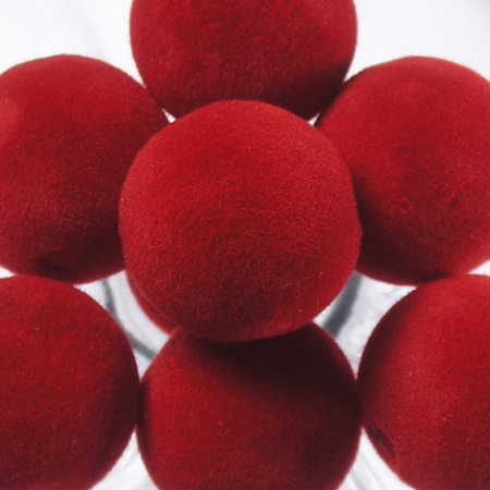 spheres 12 mm flocked beads 